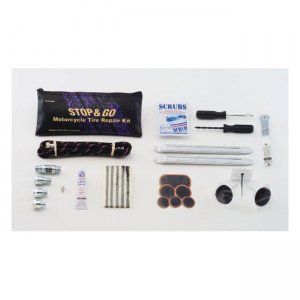 STOP & GO DELUXE MOTORCYCLE TIRE REPAIR AND INFLATE KIT