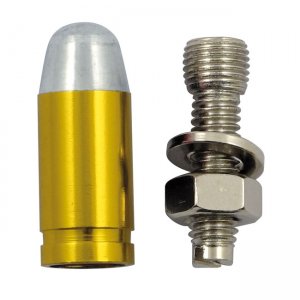 TRIK TOPZ L?CENSE PLATE MOUNTS BULLET GOLD