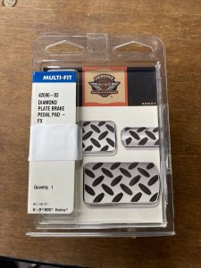 DIAMOND PLATE BRAKE PEDAL PAD